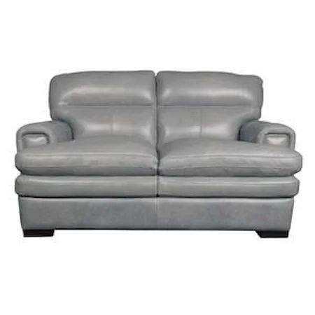 Top Grain Leather Split Loveseat